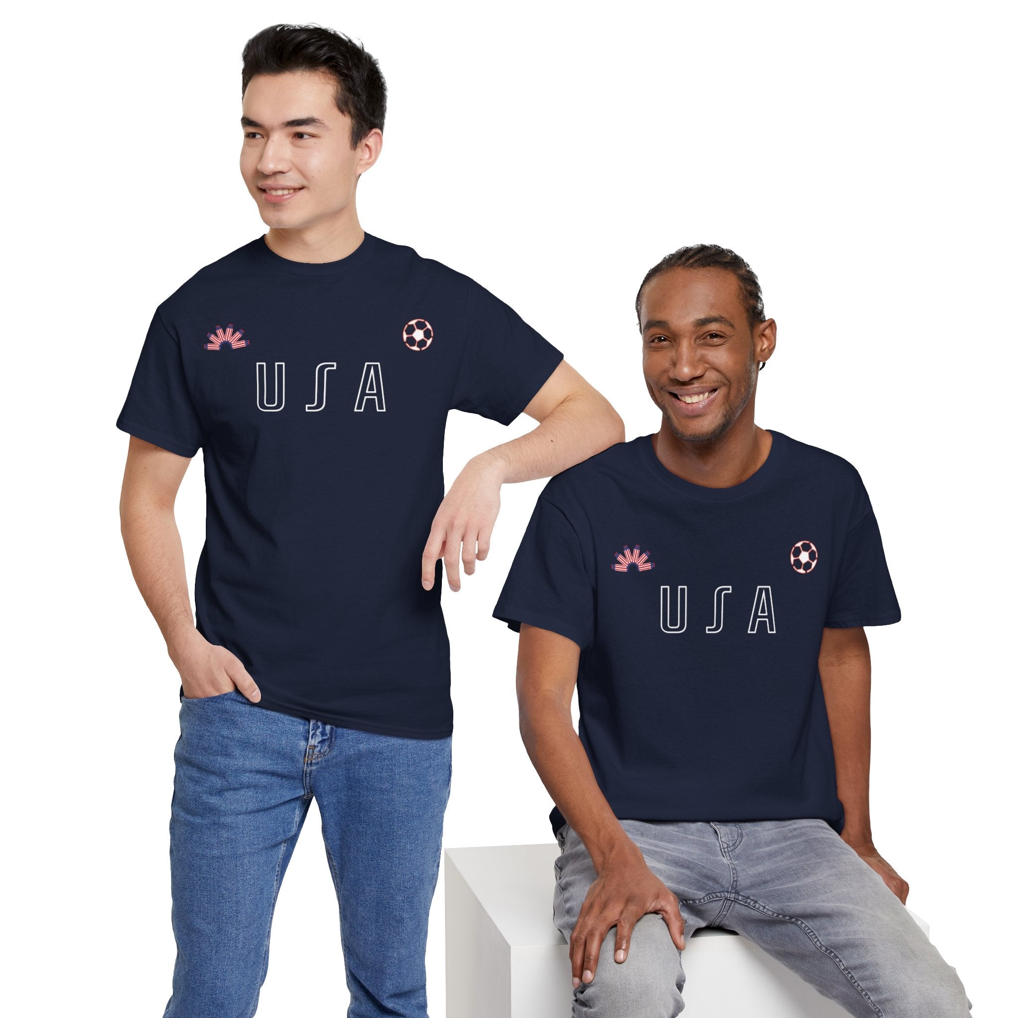 Team USA Football Supporter Coloured Tee - Wear It With Pride