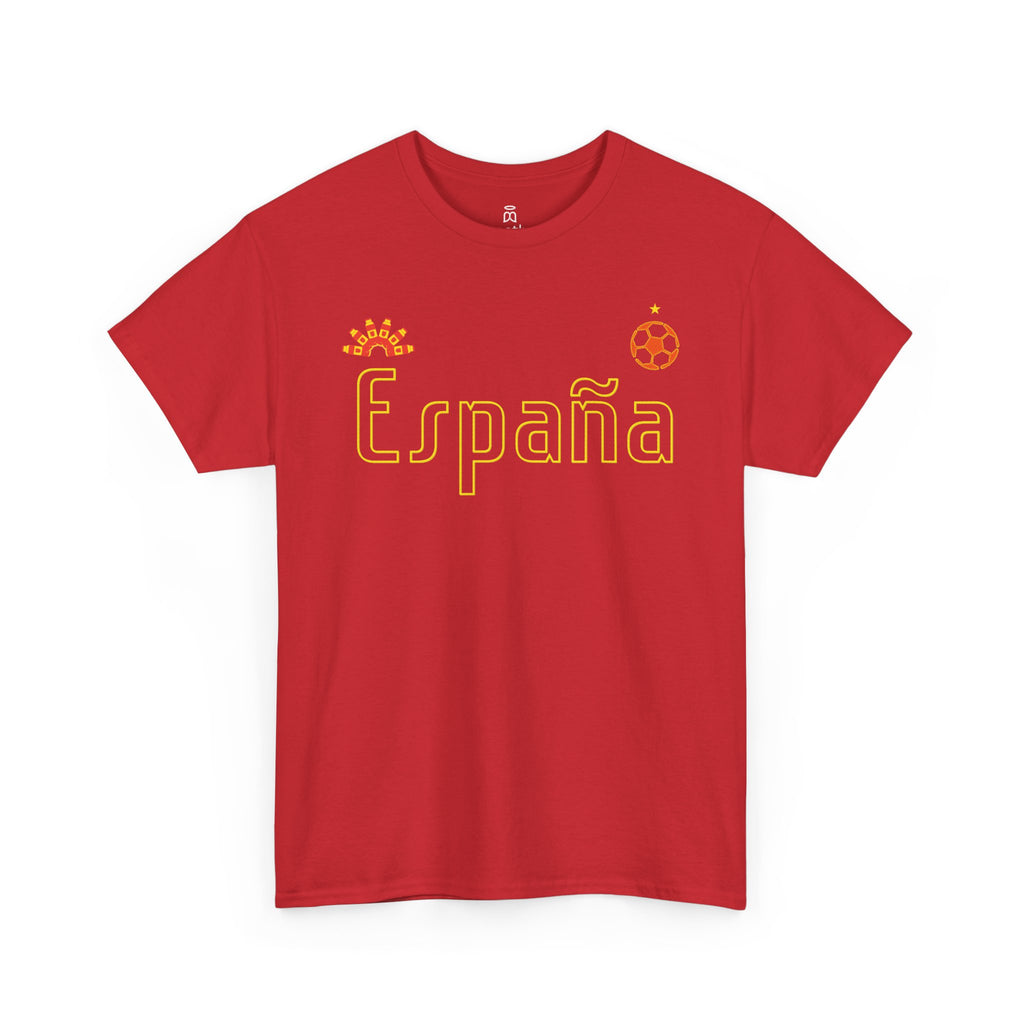 Spain Football Supporter Coloured Tee — Wear It With Pride