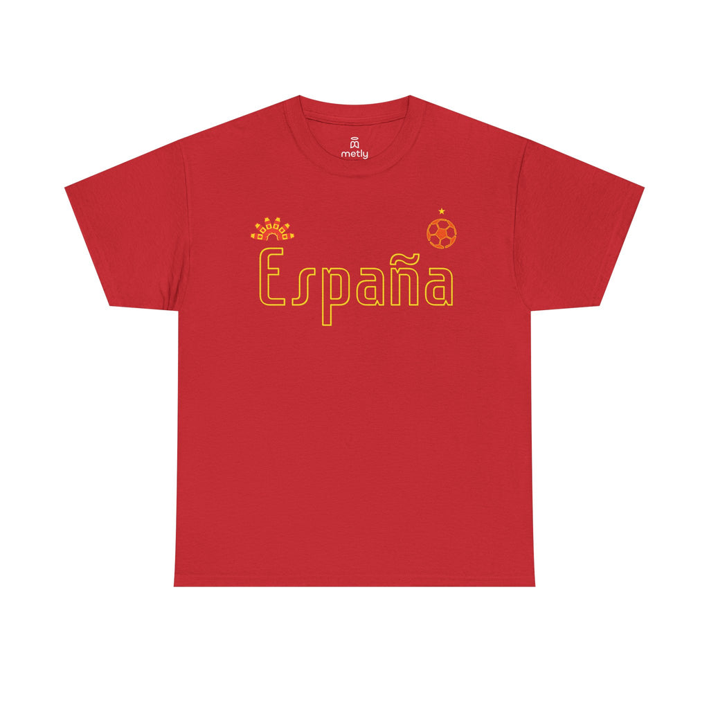 Spain Football Supporter Coloured Tee — Wear It With Pride
