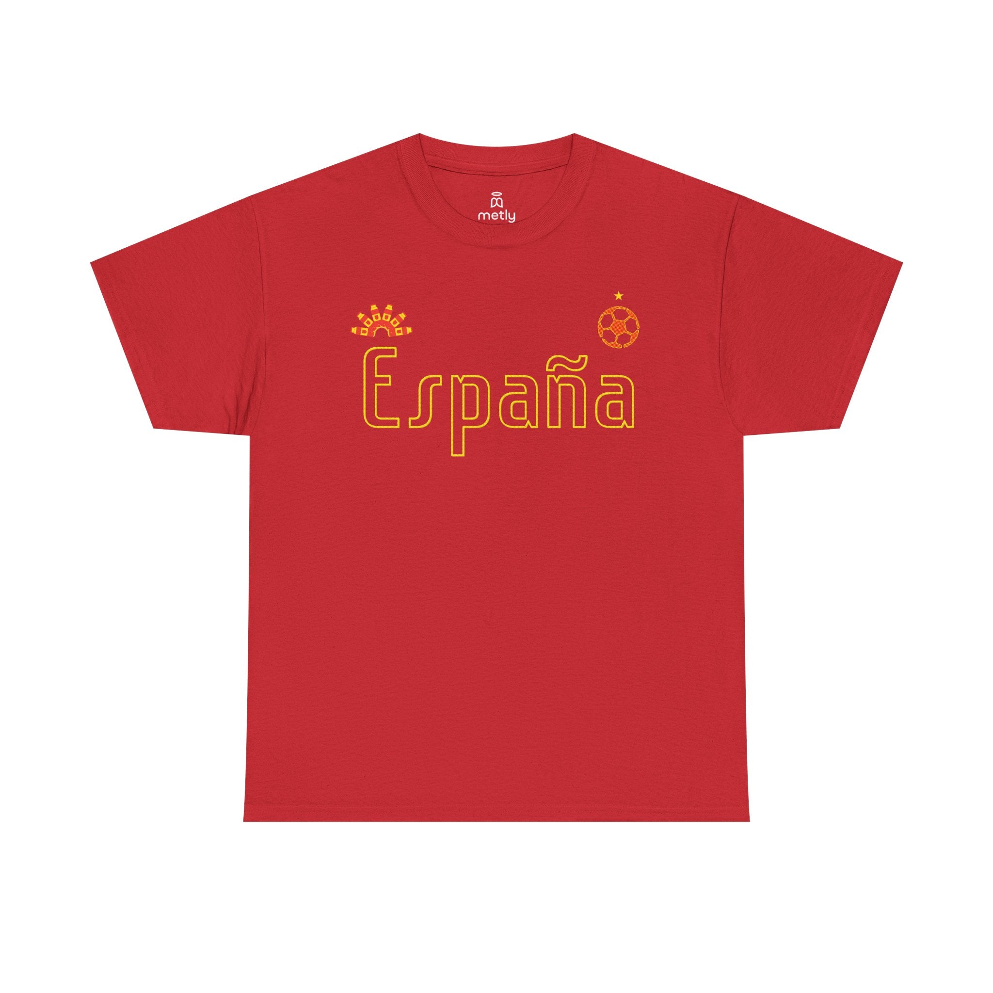 Spain Football Supporter Coloured Tee — Wear It With Pride