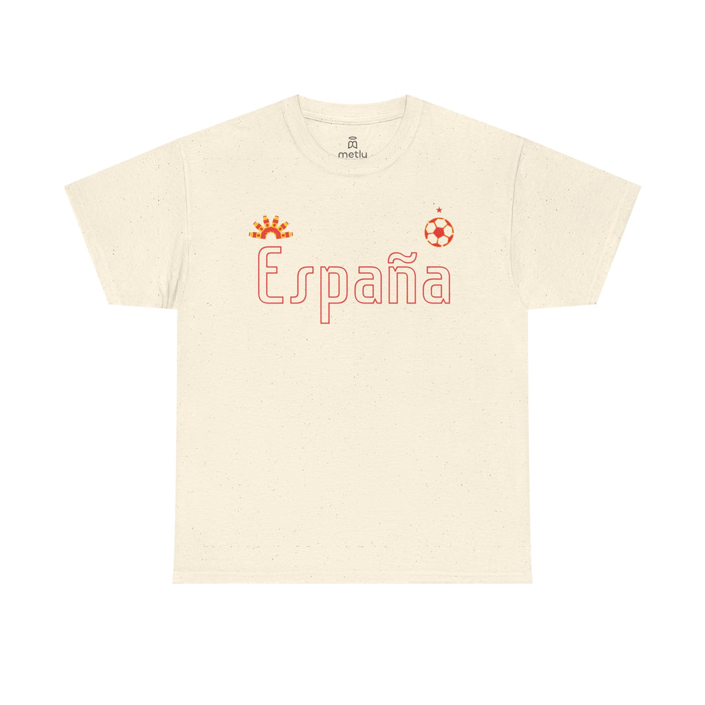 Spain Retro Tee — Off-White Summer Supporter Shirt - Wear It With Pride