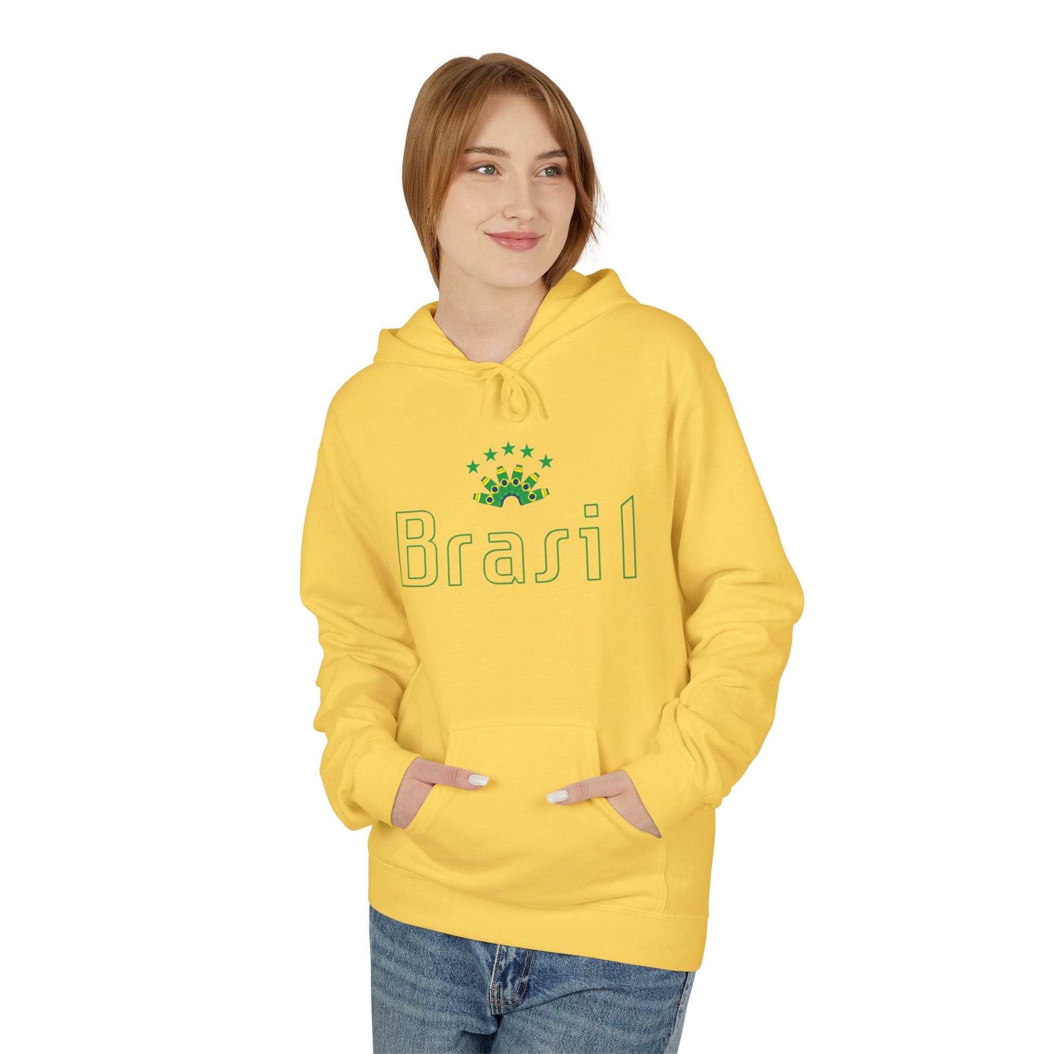 Brazil Football Supporter Hoodie - Wear It With Pride