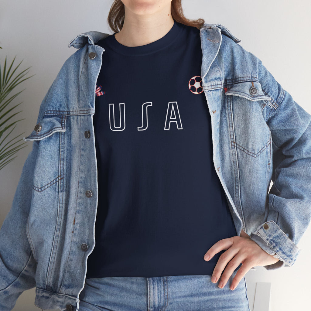 Team USA Football Supporter Coloured Tee - Wear It With Pride